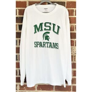 Michigan State Spartans Mens 2XL XXL Jansport T-Shirt‎ Longsleeve University NWT